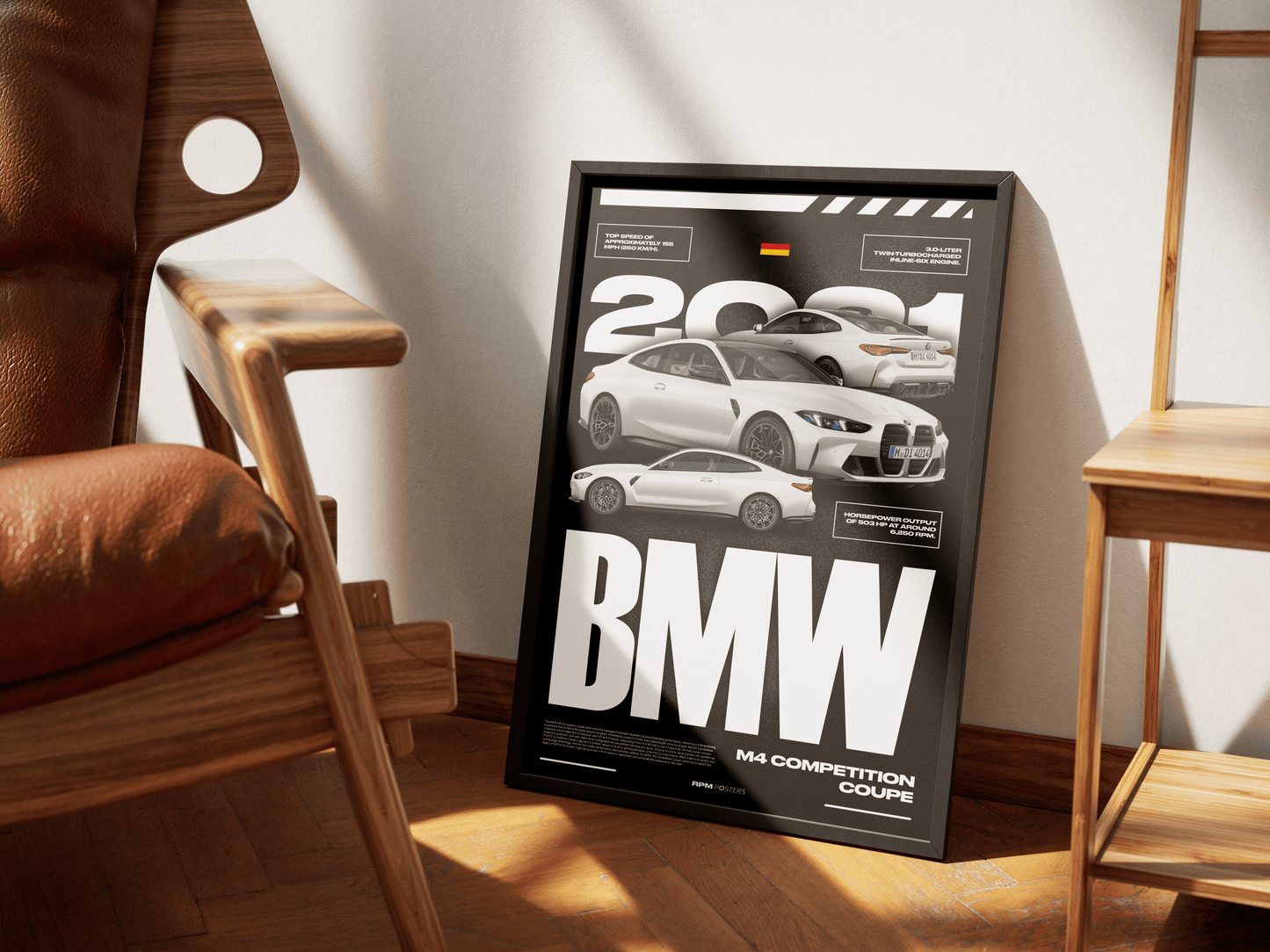 BMW M4 COMPETITION COUPE POSTER