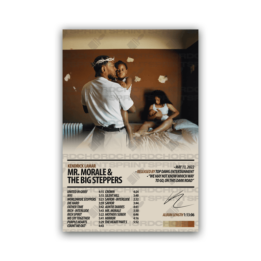 KENDRICK LAMAR Album Poster | Mr. Morale & The Big Steppers