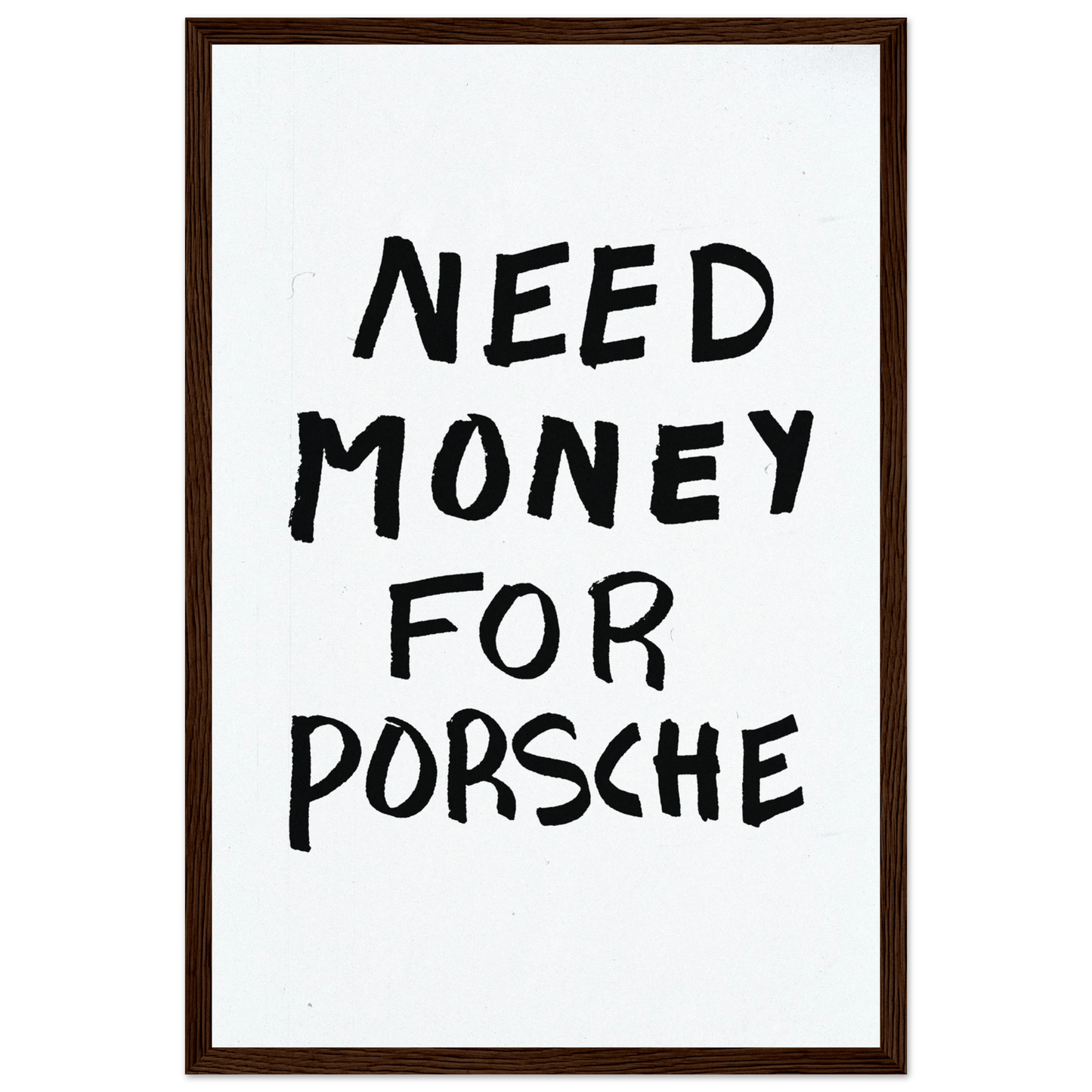 NEED MONEY FOR PORSCHE POSTER - ChordPrints