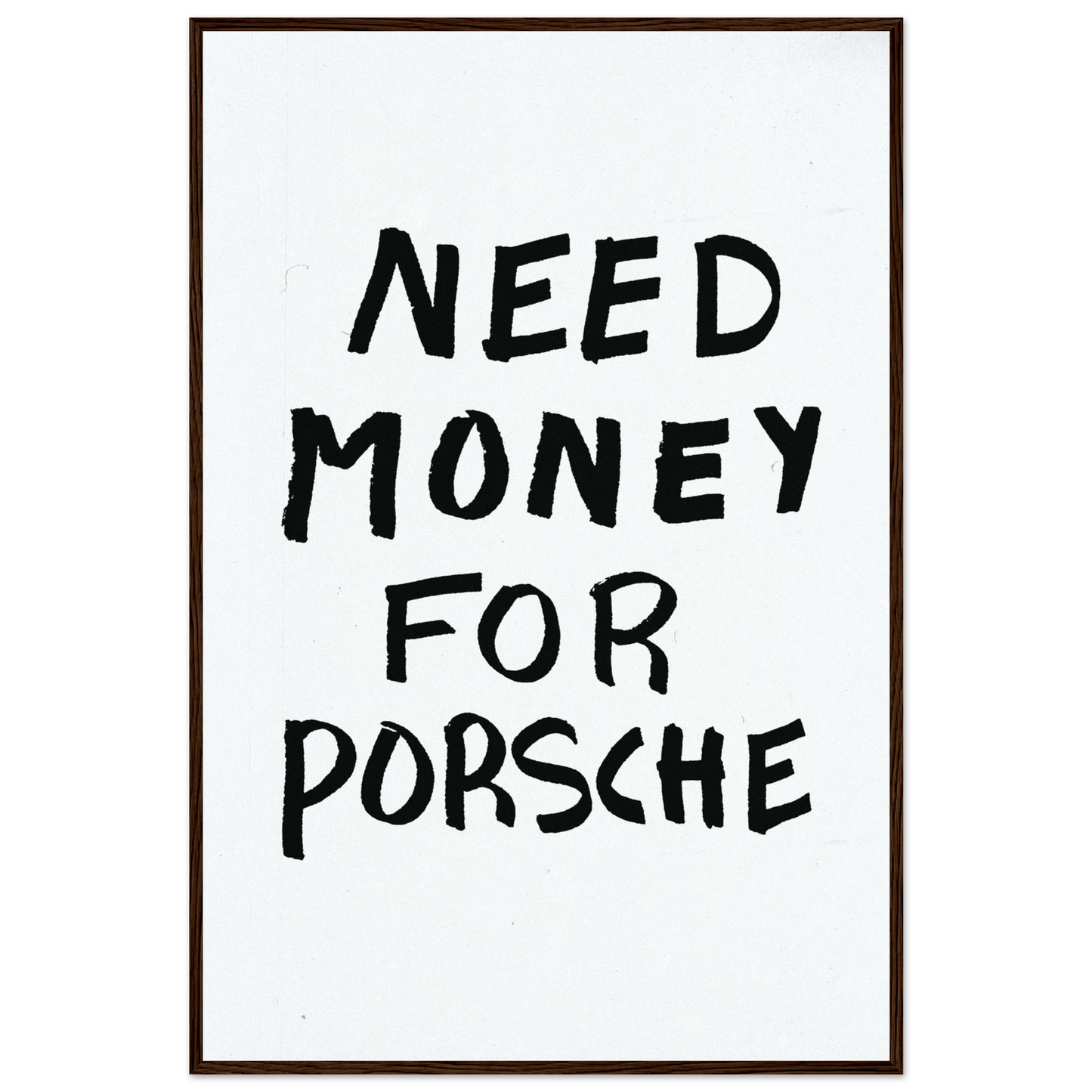 NEED MONEY FOR PORSCHE POSTER - ChordPrints