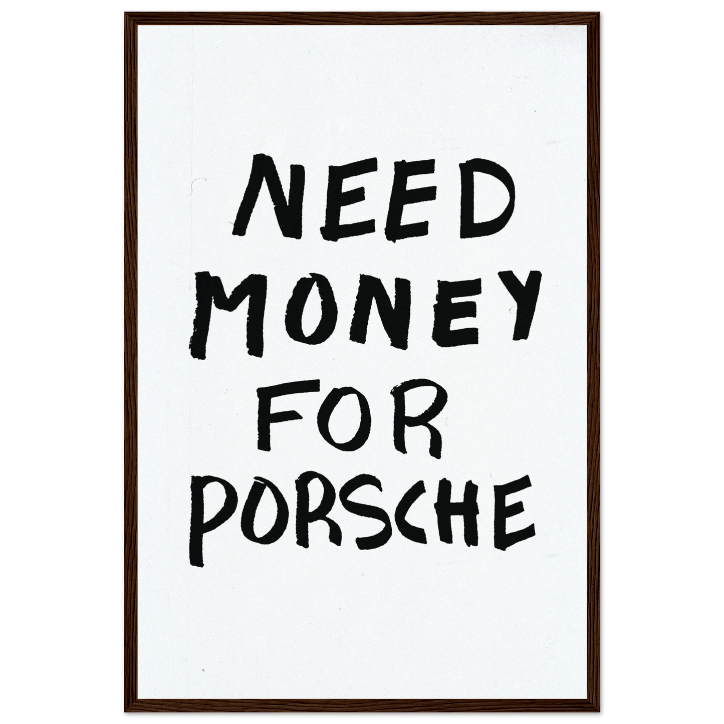 NEED MONEY FOR PORSCHE POSTER - ChordPrints