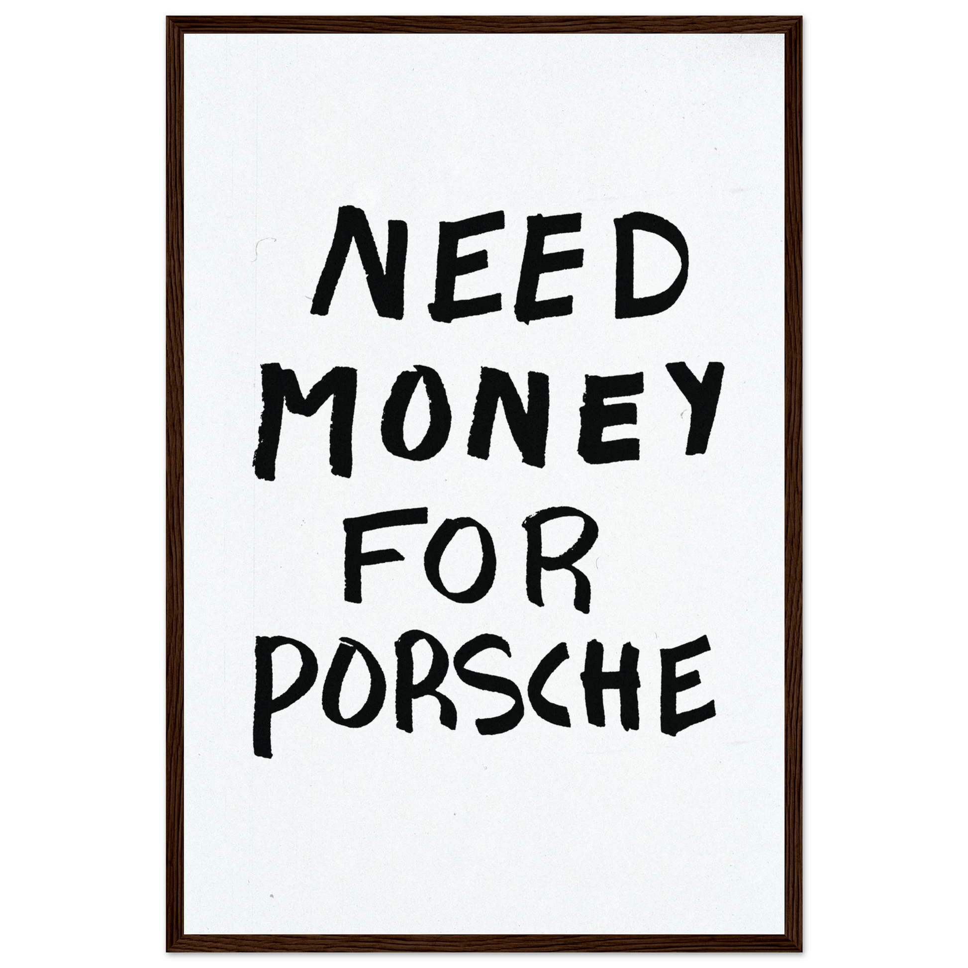 NEED MONEY FOR PORSCHE POSTER - ChordPrints
