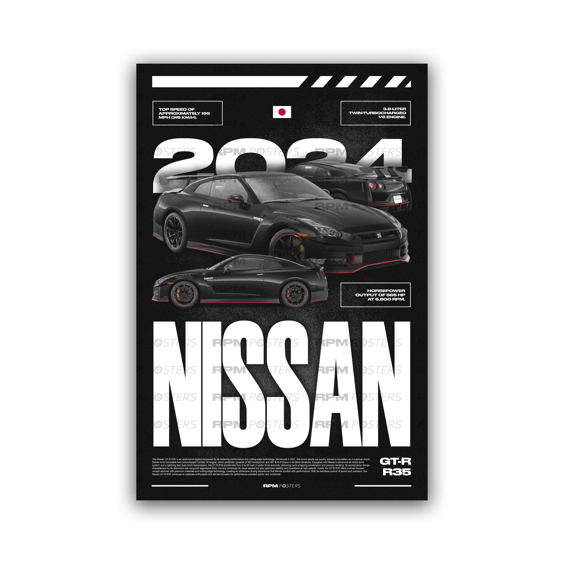 R35 GT-R 販売店用ポスター photo NISSAN GTR R35 POSTER – ChordPrints