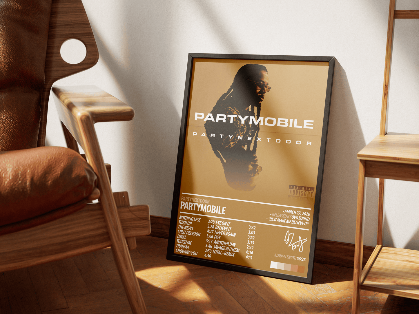 PARTYNEXTDOOR Album Poster | PARTYMOBILE