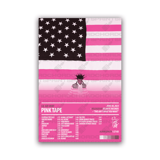 LIL UZI VERT Album Poster | Pink Tape