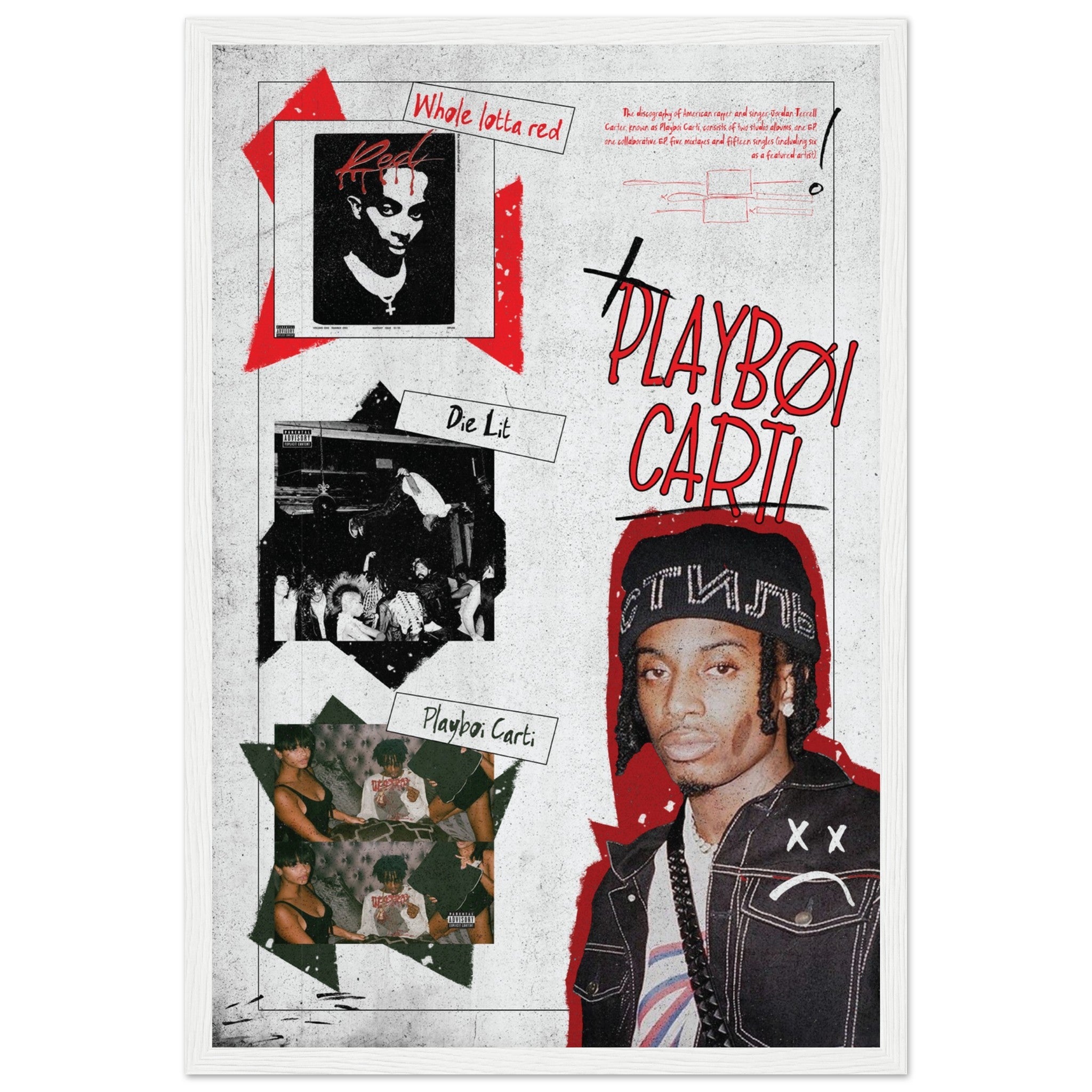 Play boi carti ポスター　B1 PLAYBOI CARTI ALBUMS Poster V1 – ChordPrints