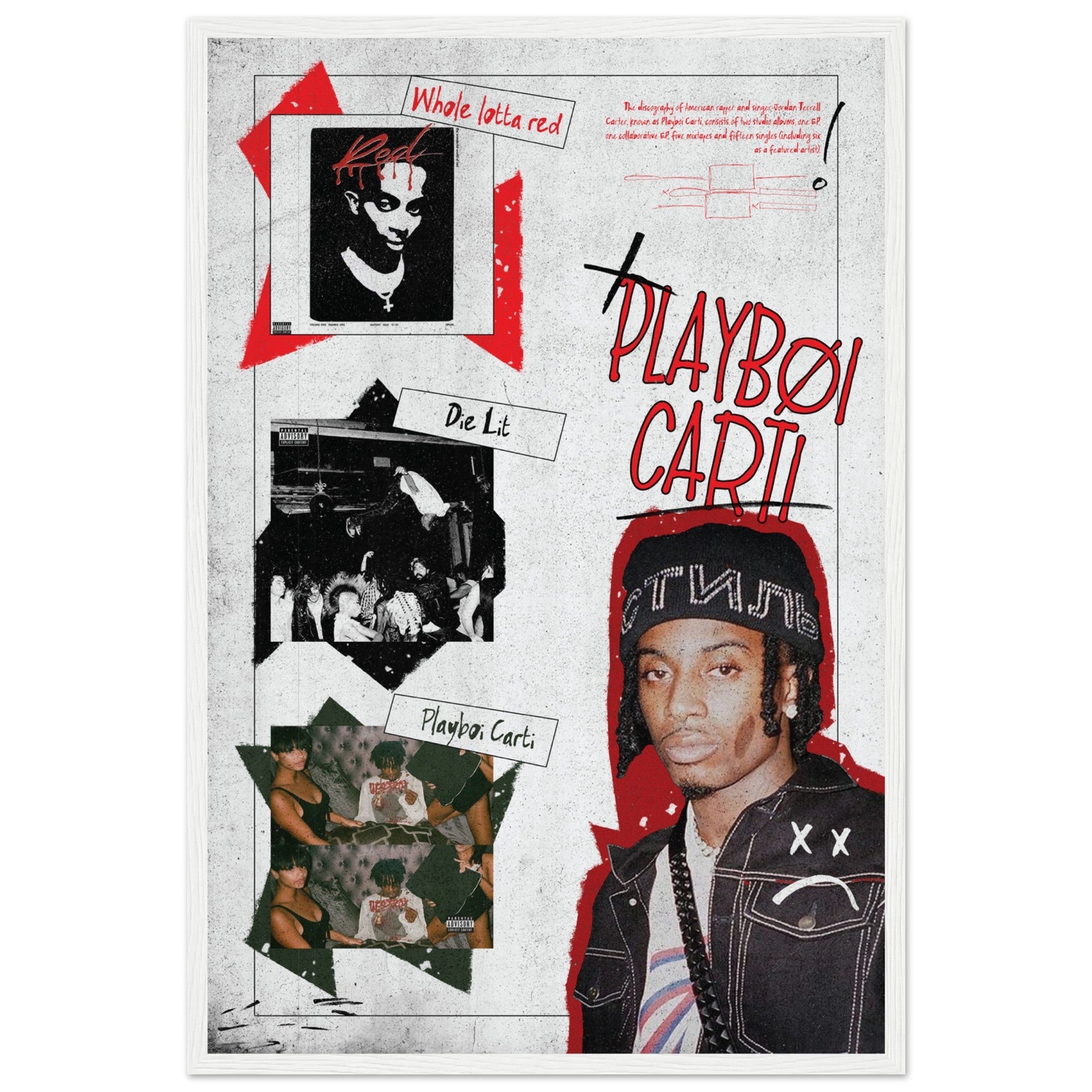 【希望者のみラッピング無料】 ALBUMS CARTI PLAYBOI Poster ChordPrints – V1 ミュージシャン