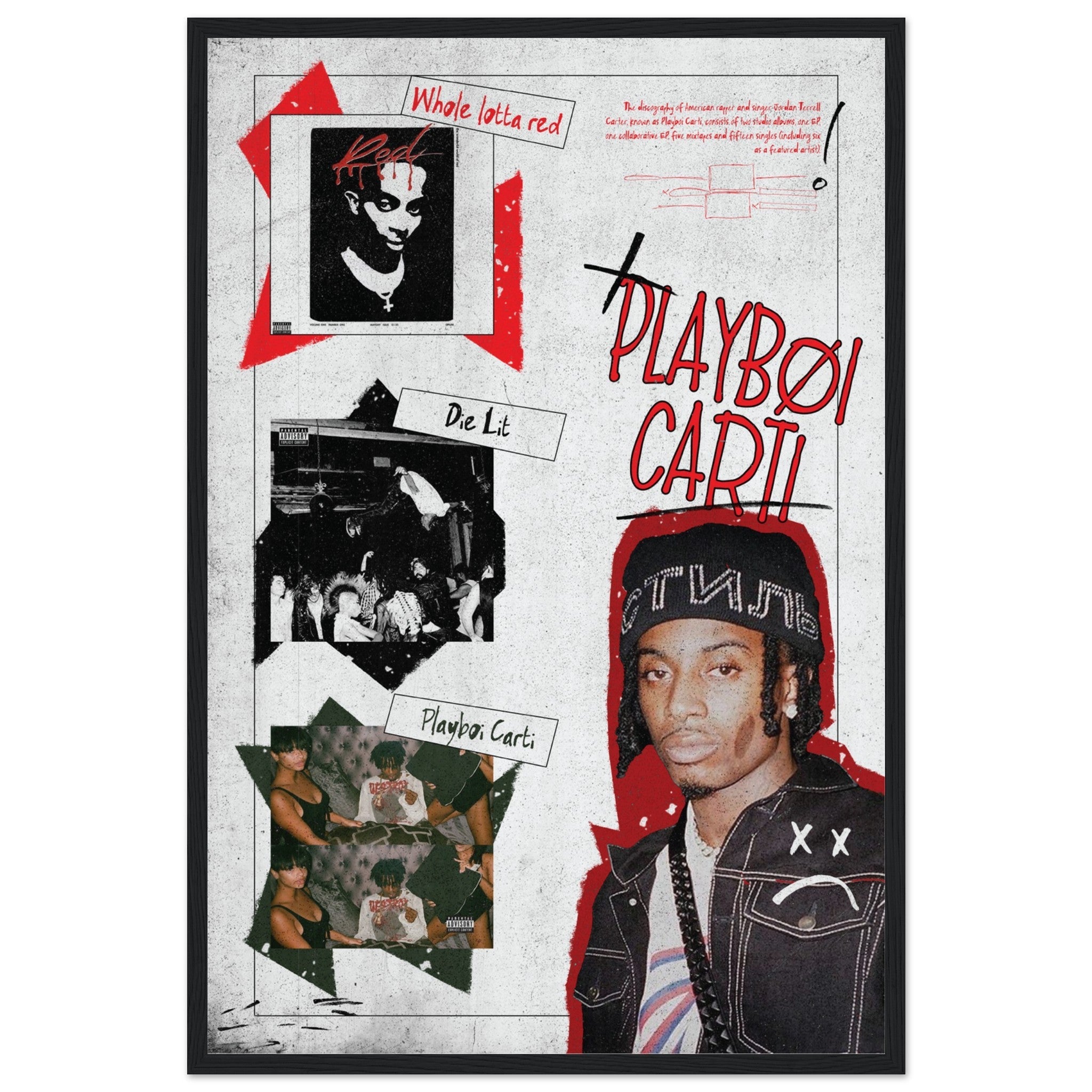 PLAYBOI CARTI ALBUMS Poster V1 – ChordPrints