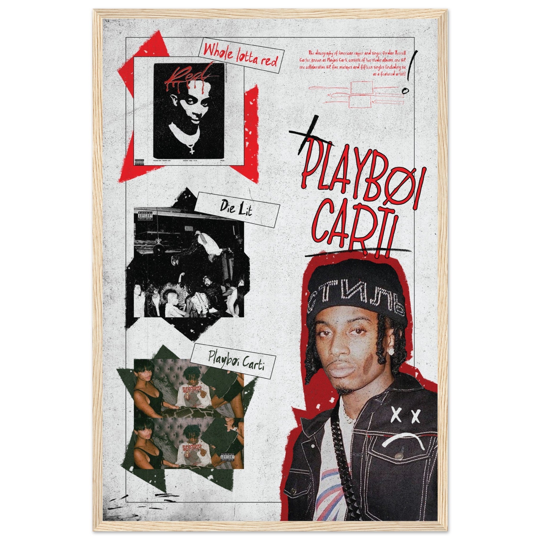 Play boi carti ポスター　B1サイズ PLAYBOI CARTI ALBUMS Poster V1 – ChordPrints