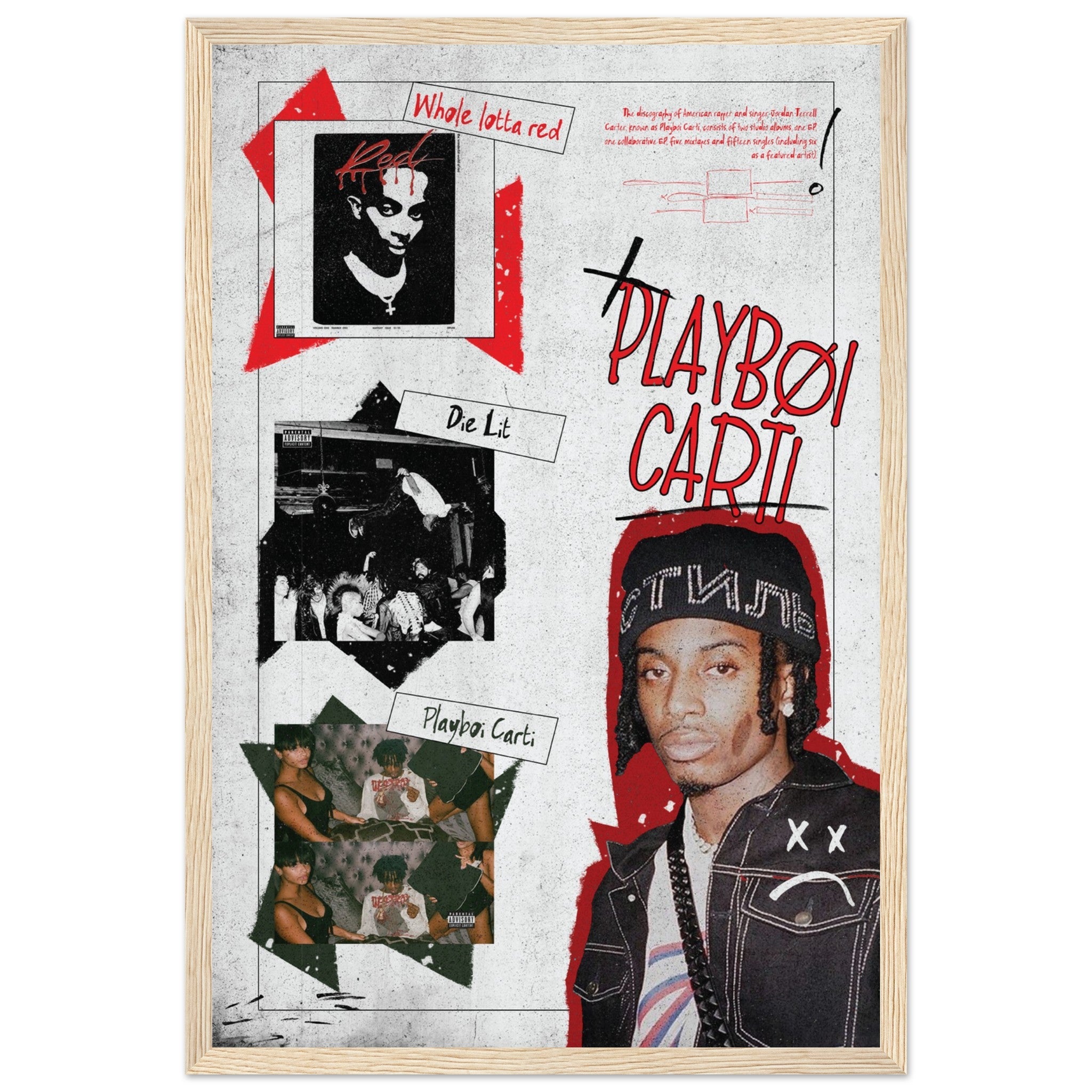 Play boi carti ポスター　B1サイズ PLAYBOI CARTI ALBUMS Poster V1 – ChordPrints