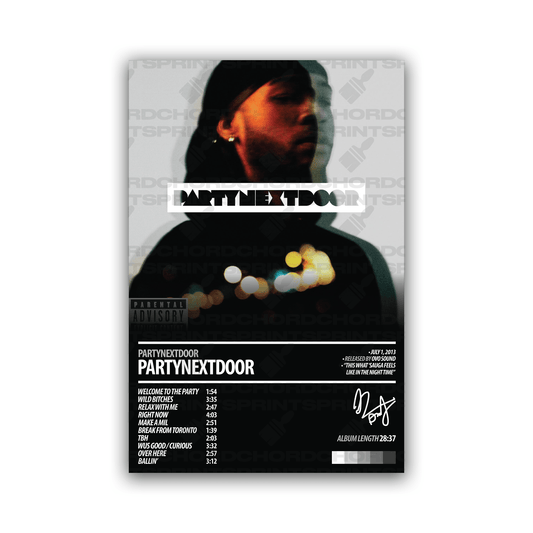 PARTYNEXTDOOR Album Poster | PARTYNEXTDOOR