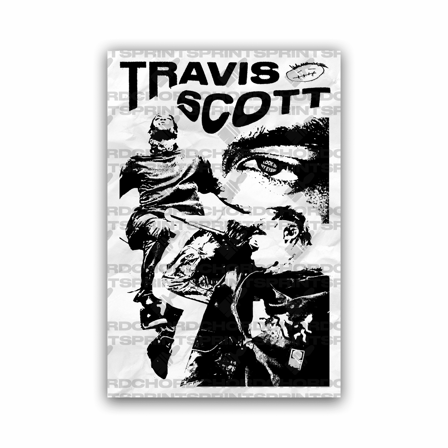 TRAVIS SCOTT Grunge Poster V1