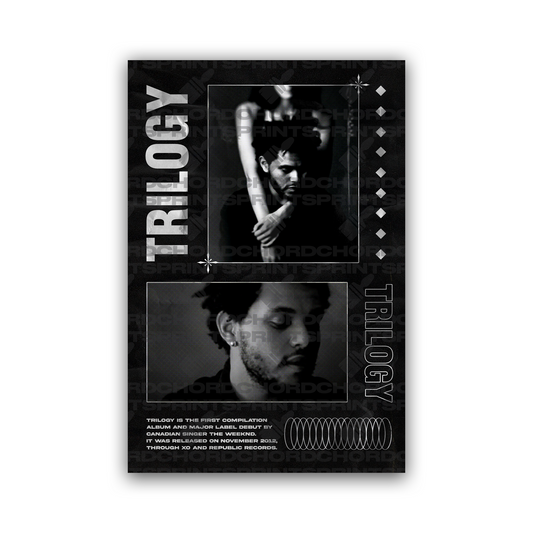 THE WEEKND TRILOGY Halftone Poster