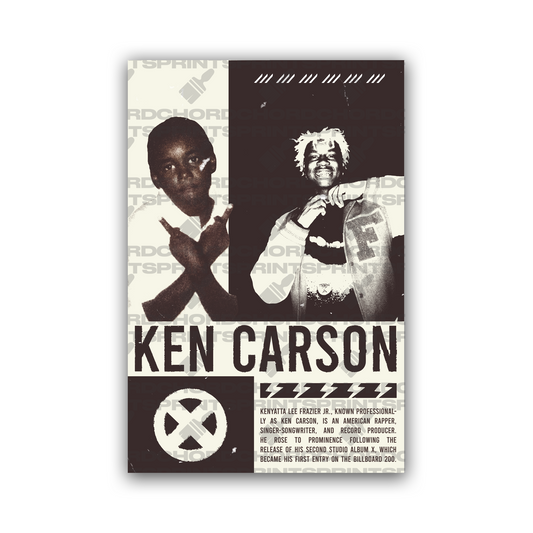 KEN CARSON Grunge Poster V1