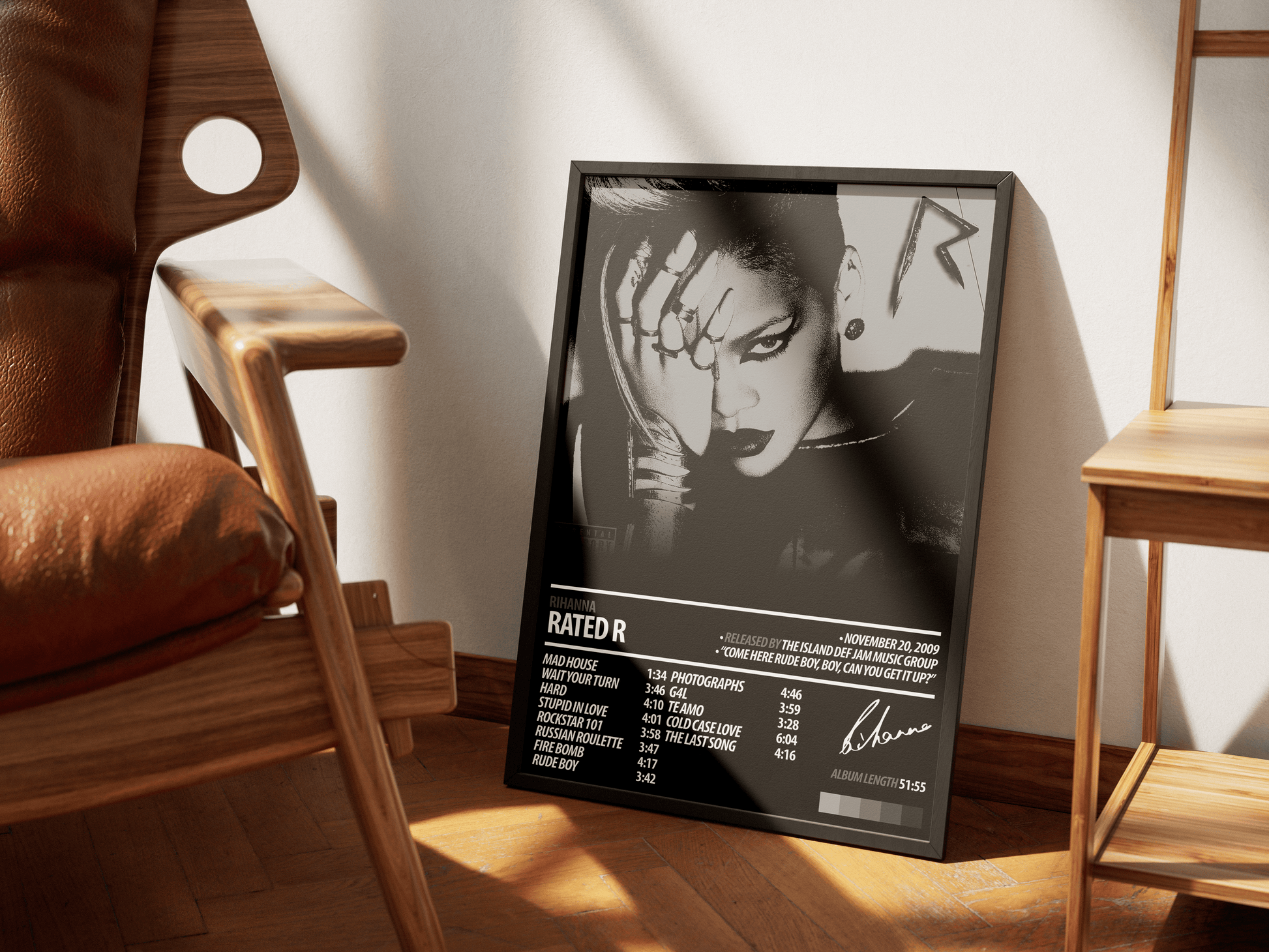 RIHANNA Album Poster | Rated R - ChordPrints