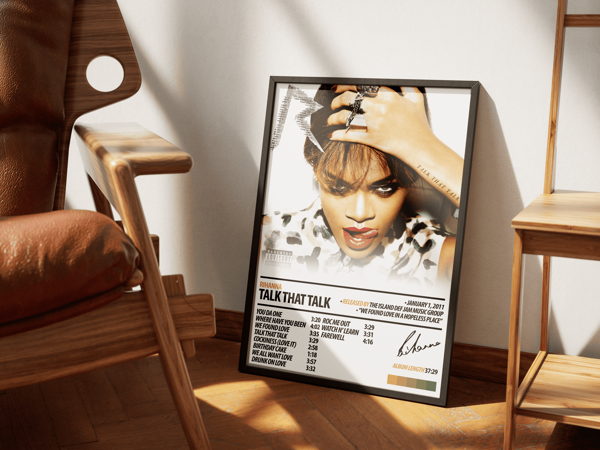 RIHANNA Album Poster | Talk That Talk - ChordPrints