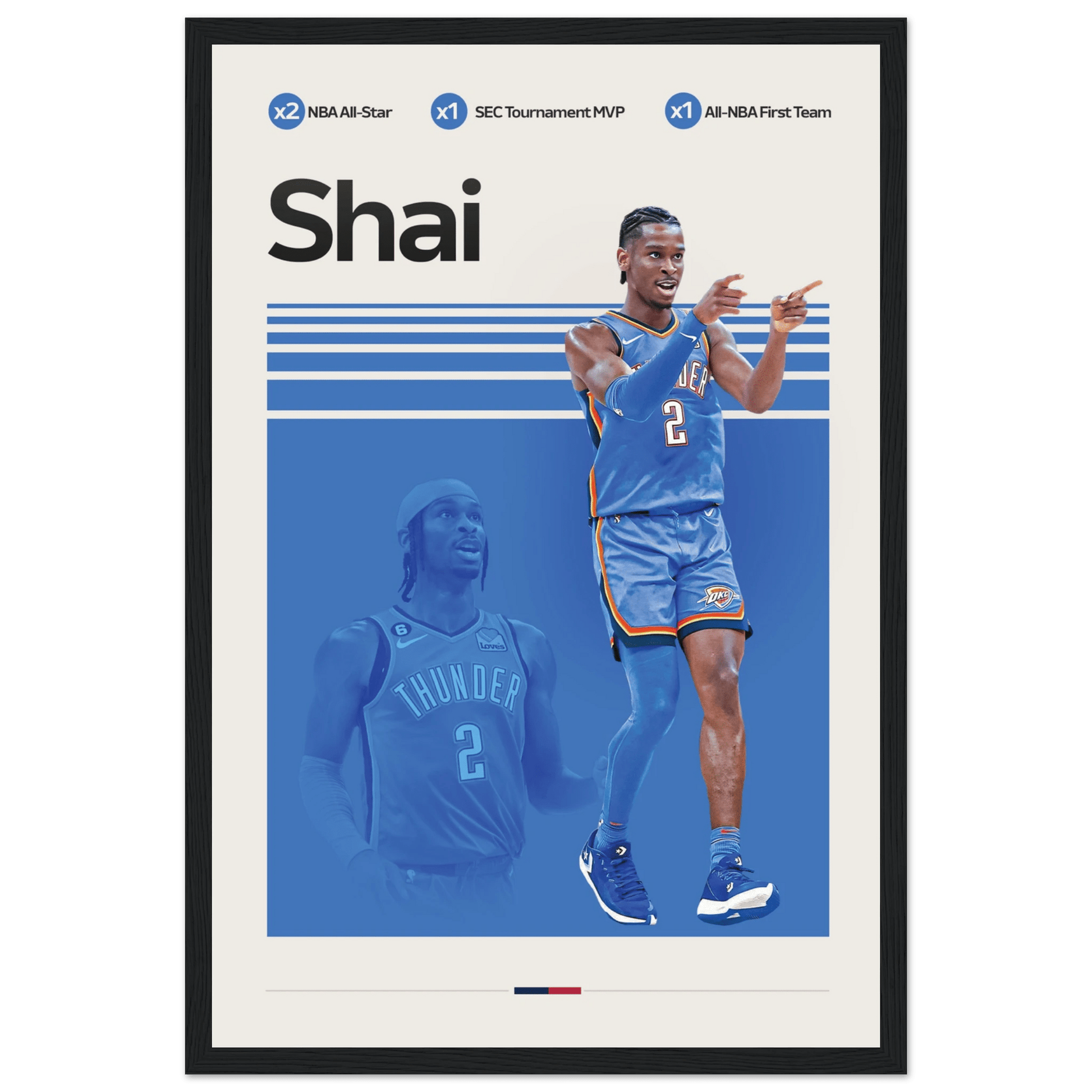SHAI - GILGEOUS ALEXANDER | BASKETBALL POSTER - ChordPrints