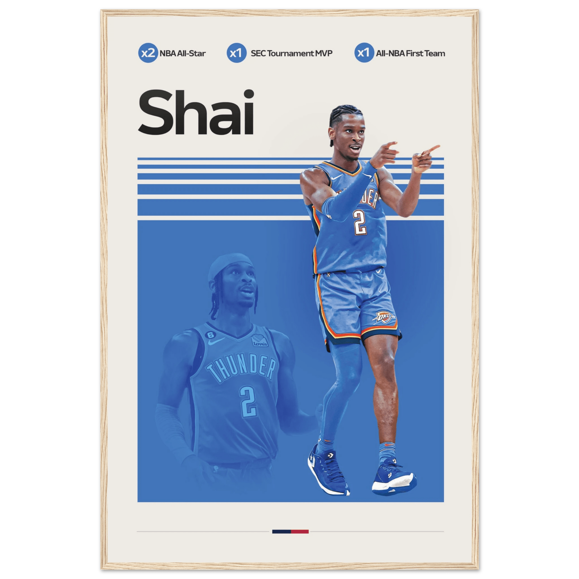 SHAI - GILGEOUS ALEXANDER | BASKETBALL POSTER - ChordPrints