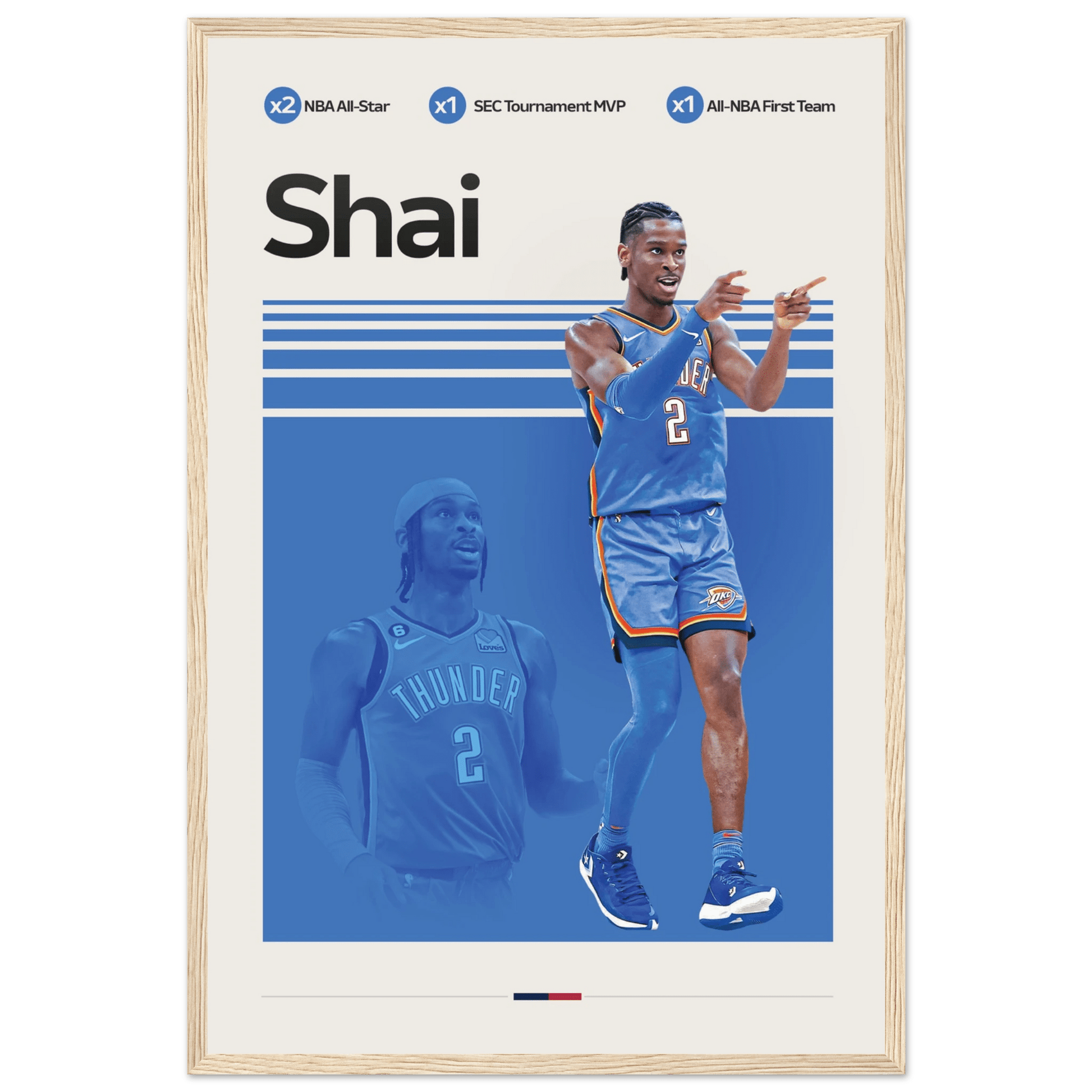 SHAI - GILGEOUS ALEXANDER | BASKETBALL POSTER - ChordPrints
