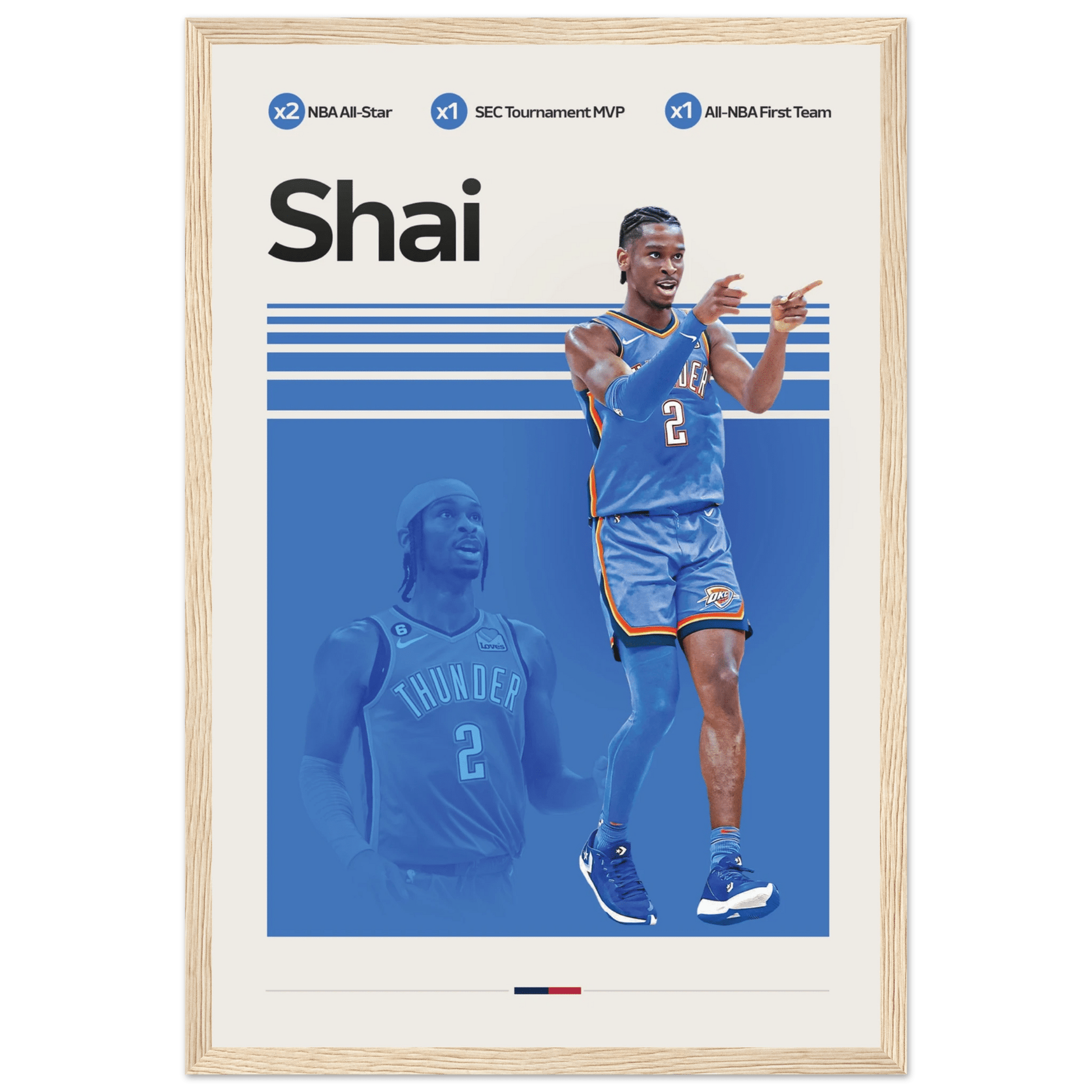 SHAI - GILGEOUS ALEXANDER | BASKETBALL POSTER - ChordPrints