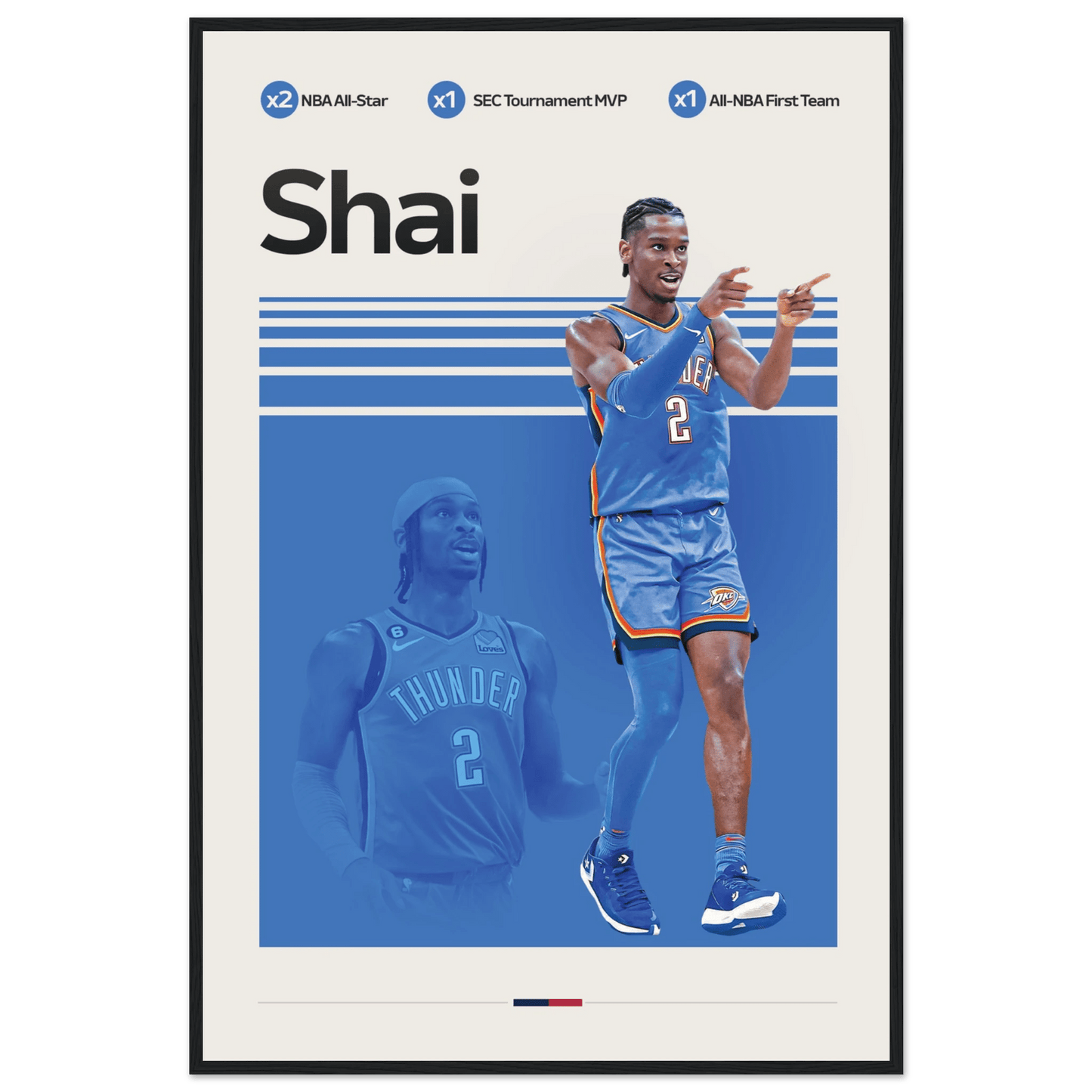 SHAI - GILGEOUS ALEXANDER | BASKETBALL POSTER - ChordPrints