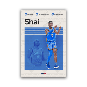 SHAI - GILGEOUS ALEXANDER | BASKETBALL POSTER - ChordPrints