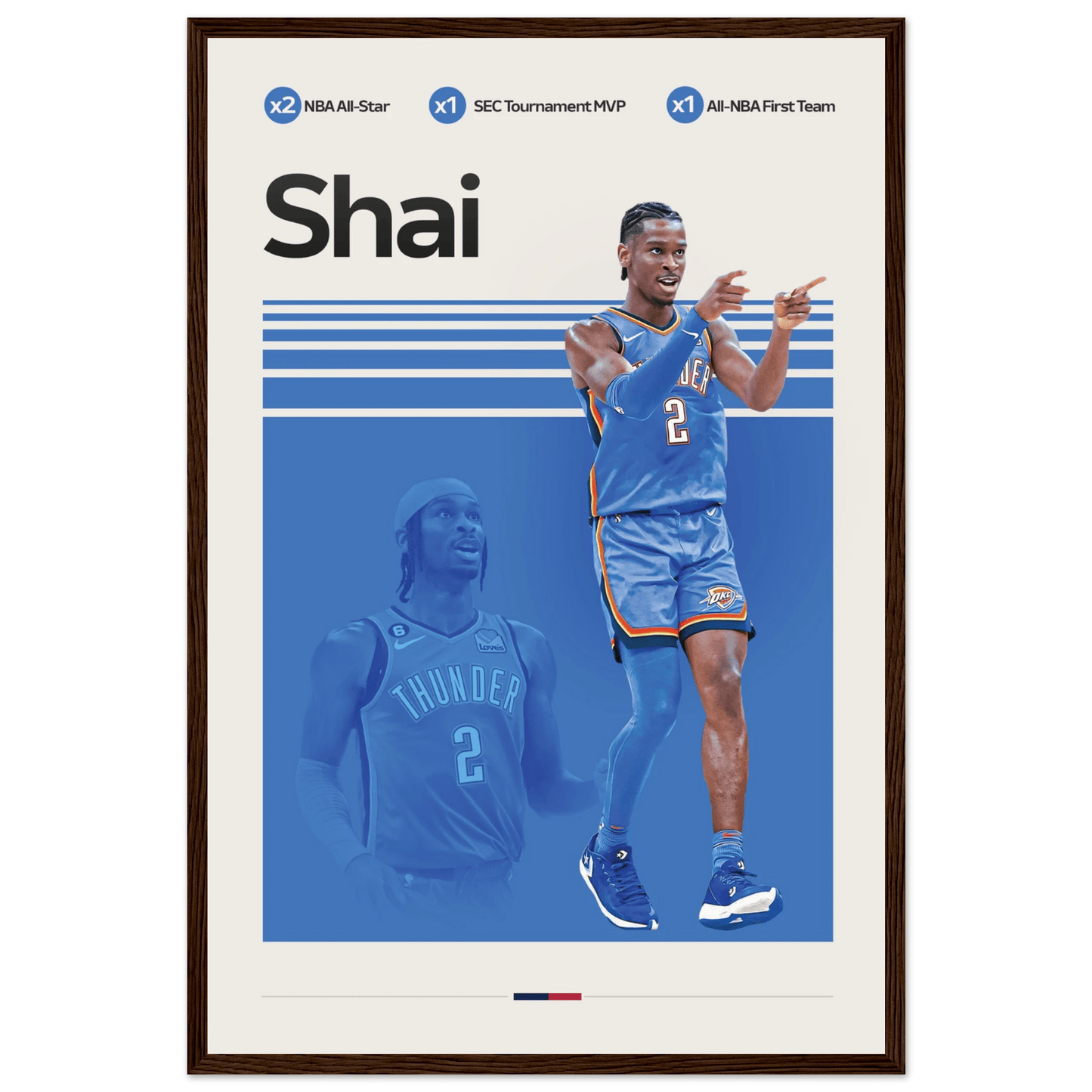 SHAI - GILGEOUS ALEXANDER | BASKETBALL POSTER - ChordPrints
