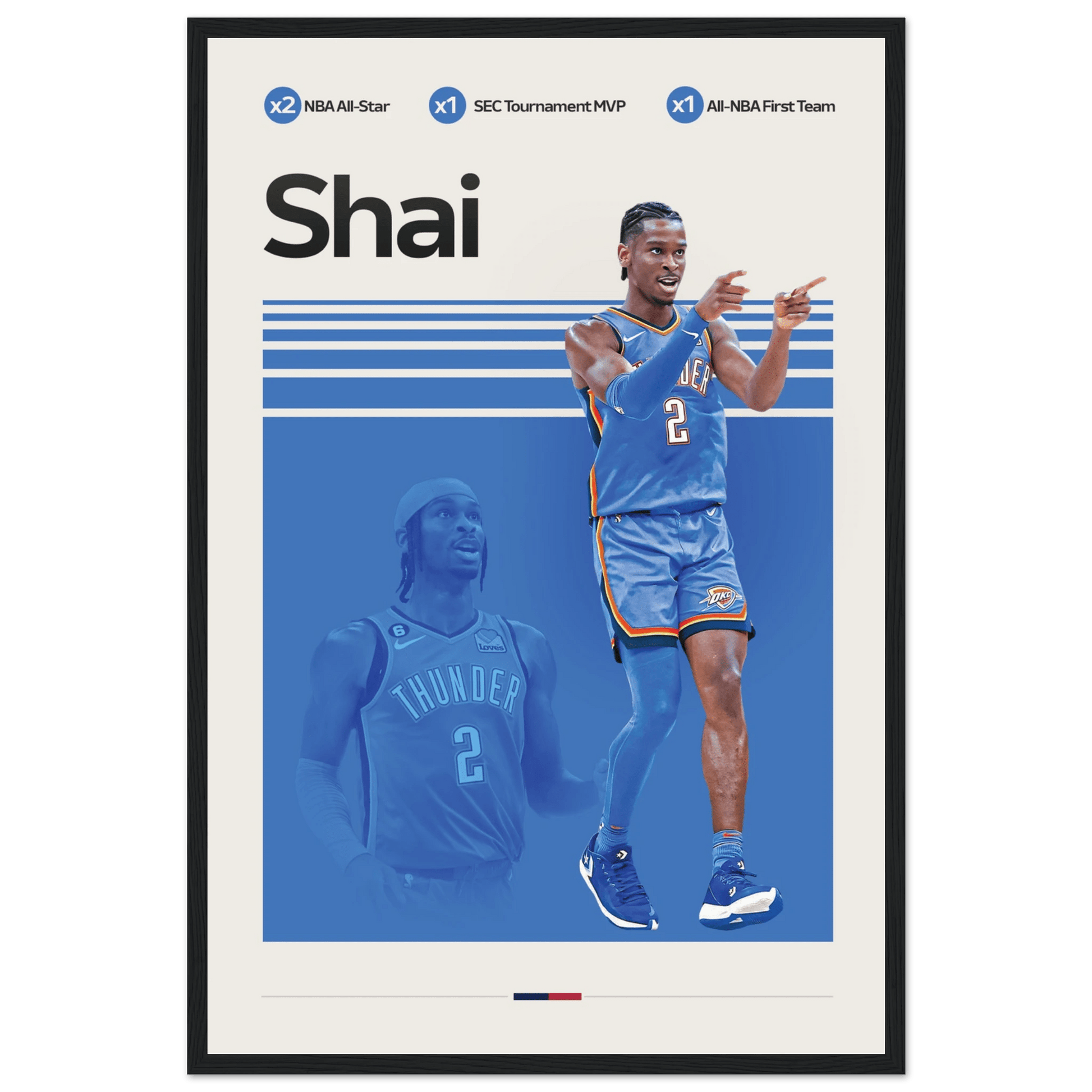 SHAI - GILGEOUS ALEXANDER | BASKETBALL POSTER - ChordPrints