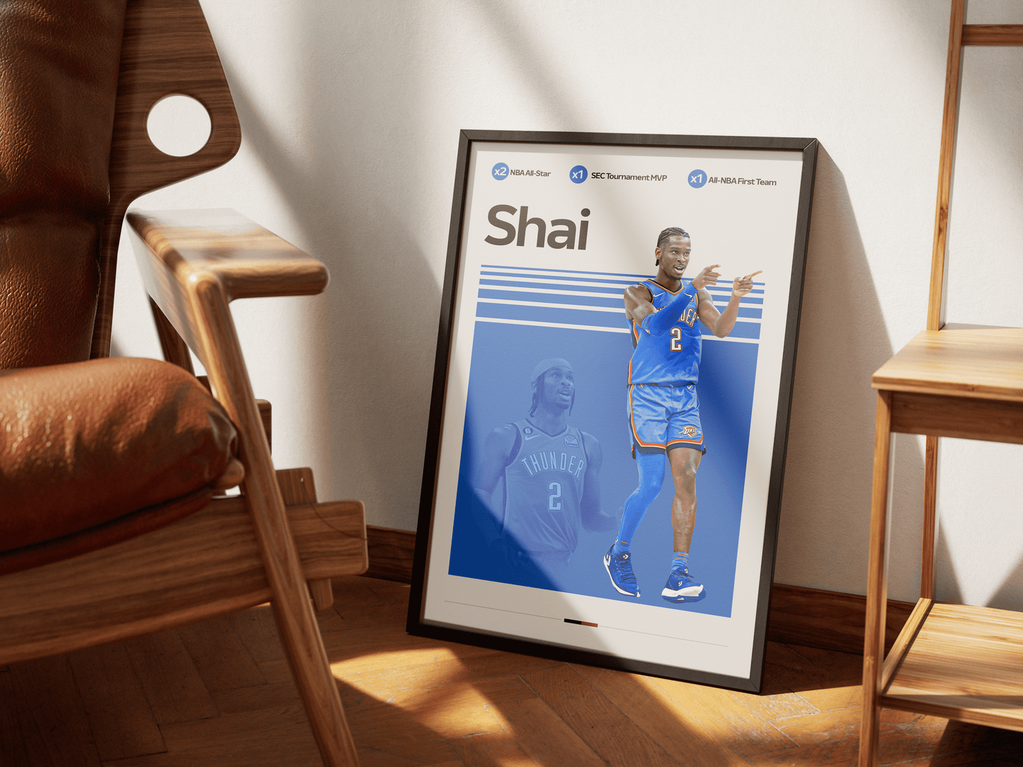SHAI - GILGEOUS ALEXANDER | BASKETBALL POSTER - ChordPrints