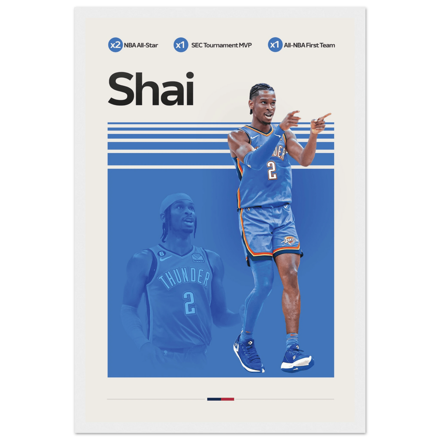 SHAI - GILGEOUS ALEXANDER | BASKETBALL POSTER - ChordPrints