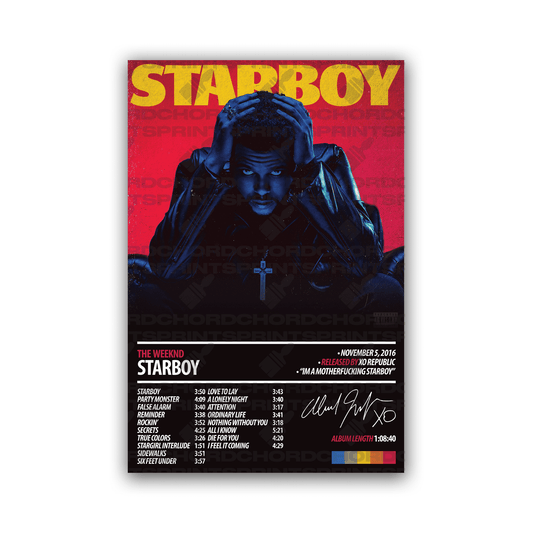 THE WEEKND Album Poster | Starboy