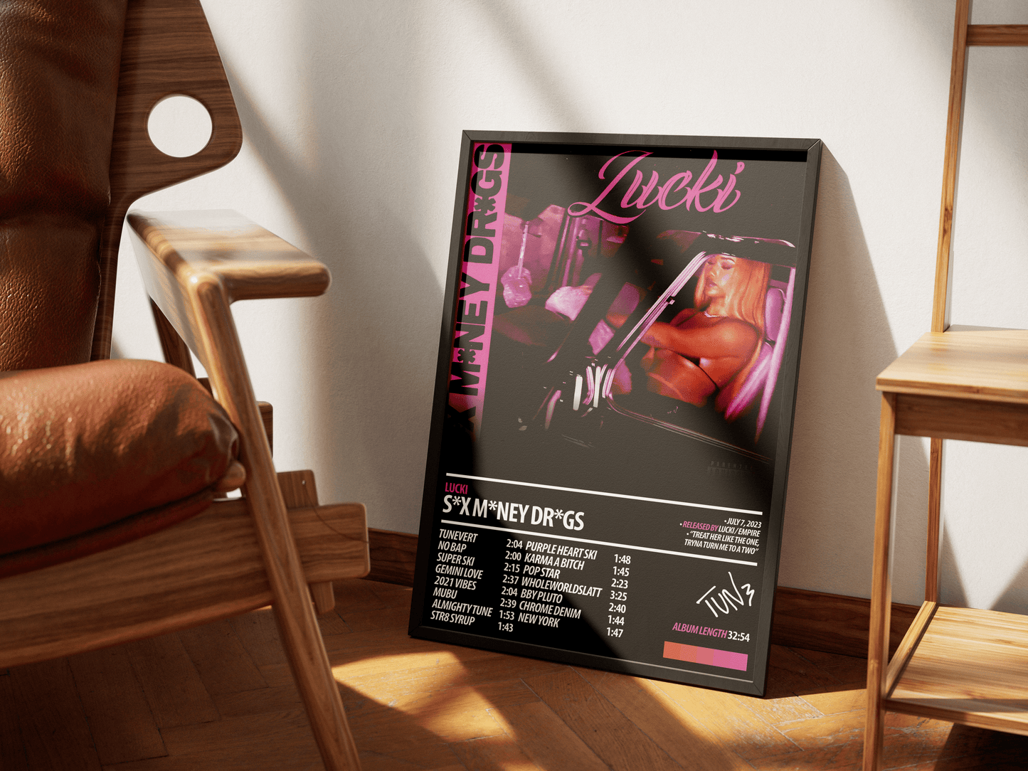 LUCKI Album Poster | S*x M*ney Dr*gs