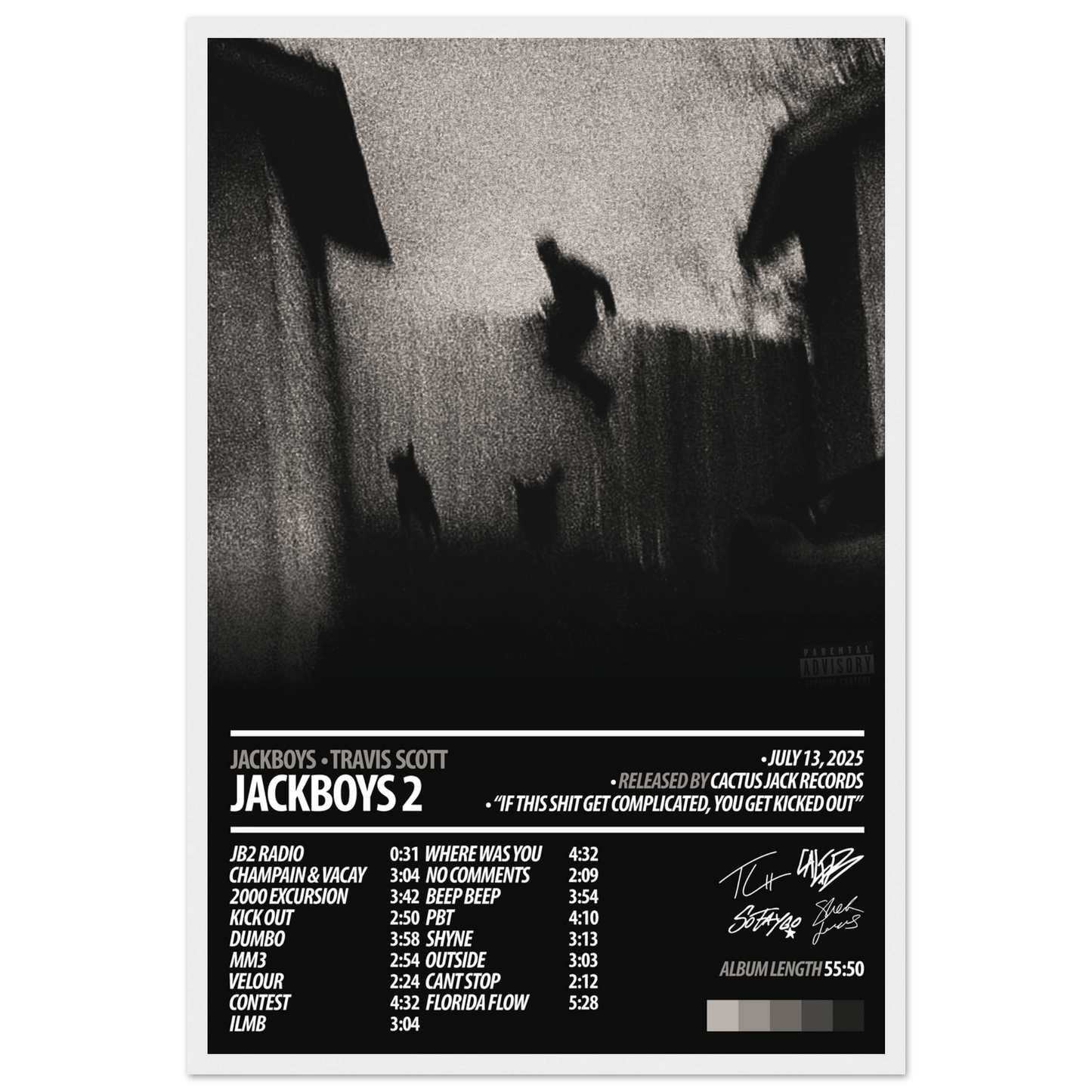 TRAVIS SCOTT Album Poster | JACKBOYS 2 - ChordPrints