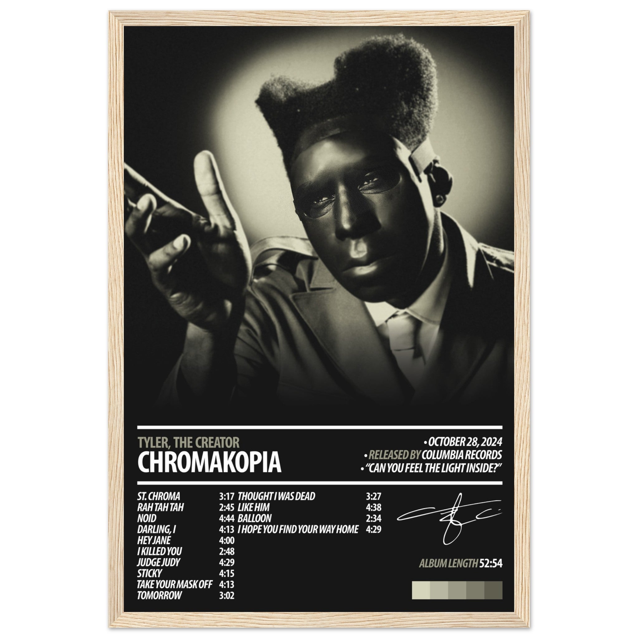 TYLER, THE CREATOR Album Poster | CHROMAKOPIA – ChordPrints
