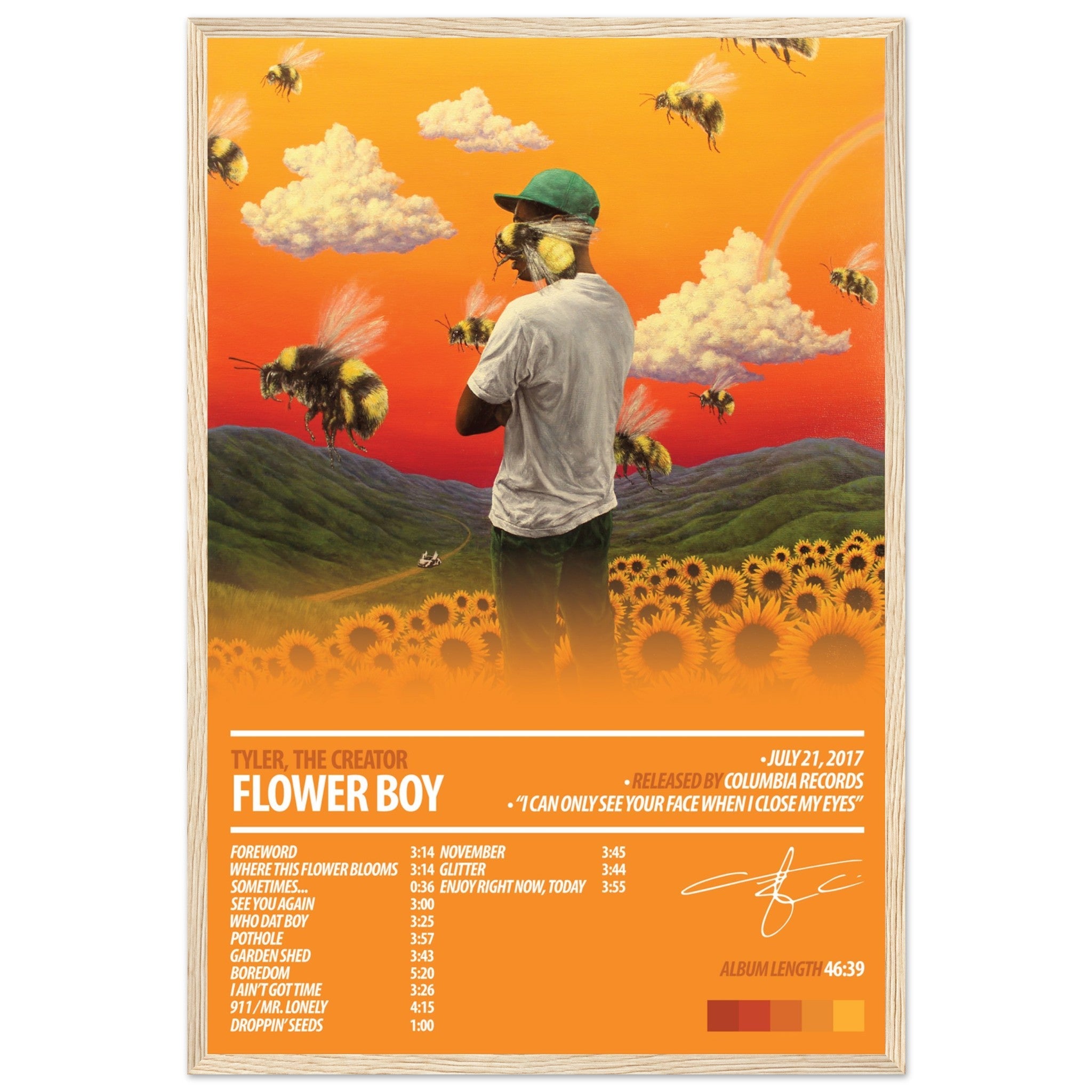 TYLER, THE CREATOR Album Poster | Flower Boy – ChordPrints