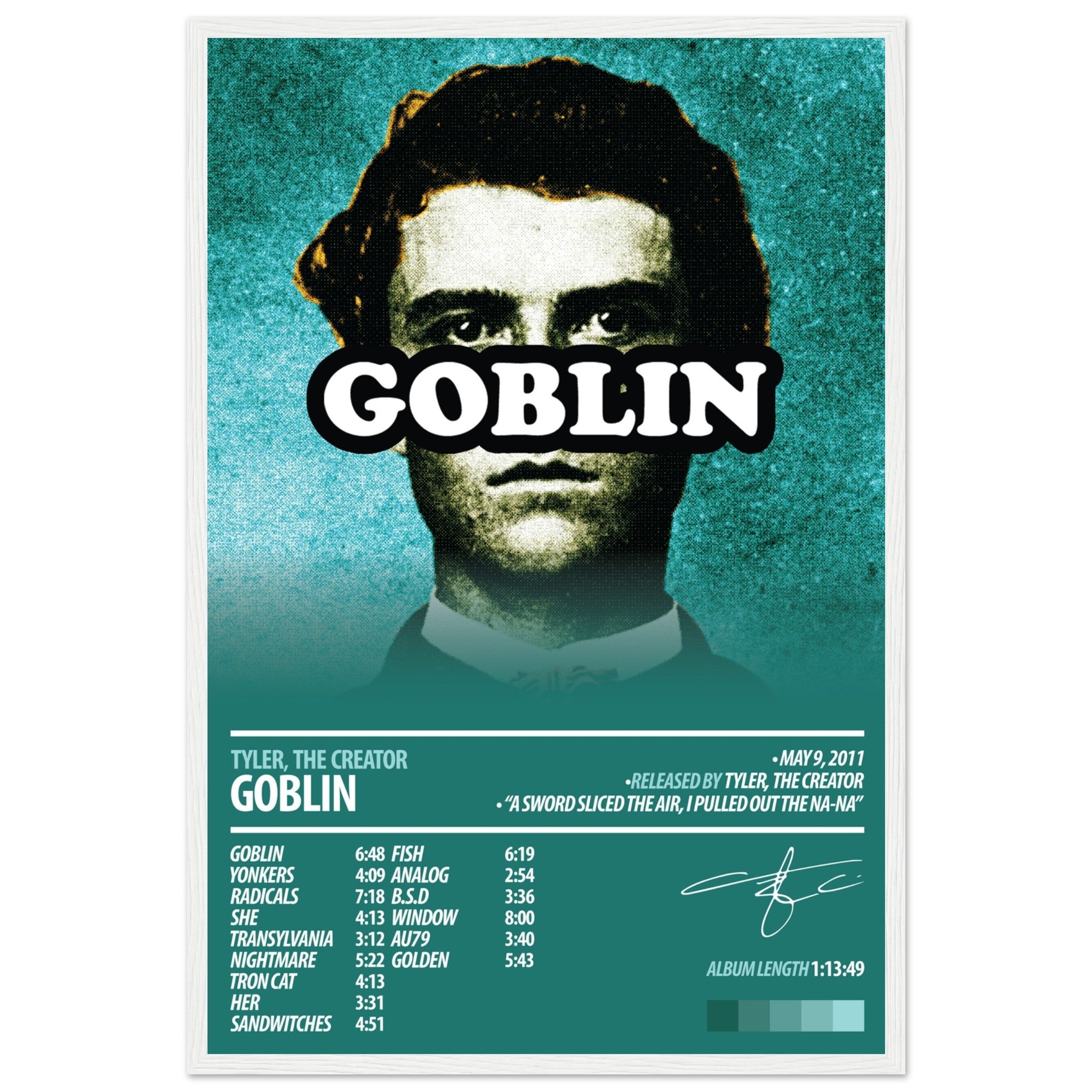 Tyler The Creator ポスター TYLER, THE CREATOR Album Poster | IGOR – ChordPrints