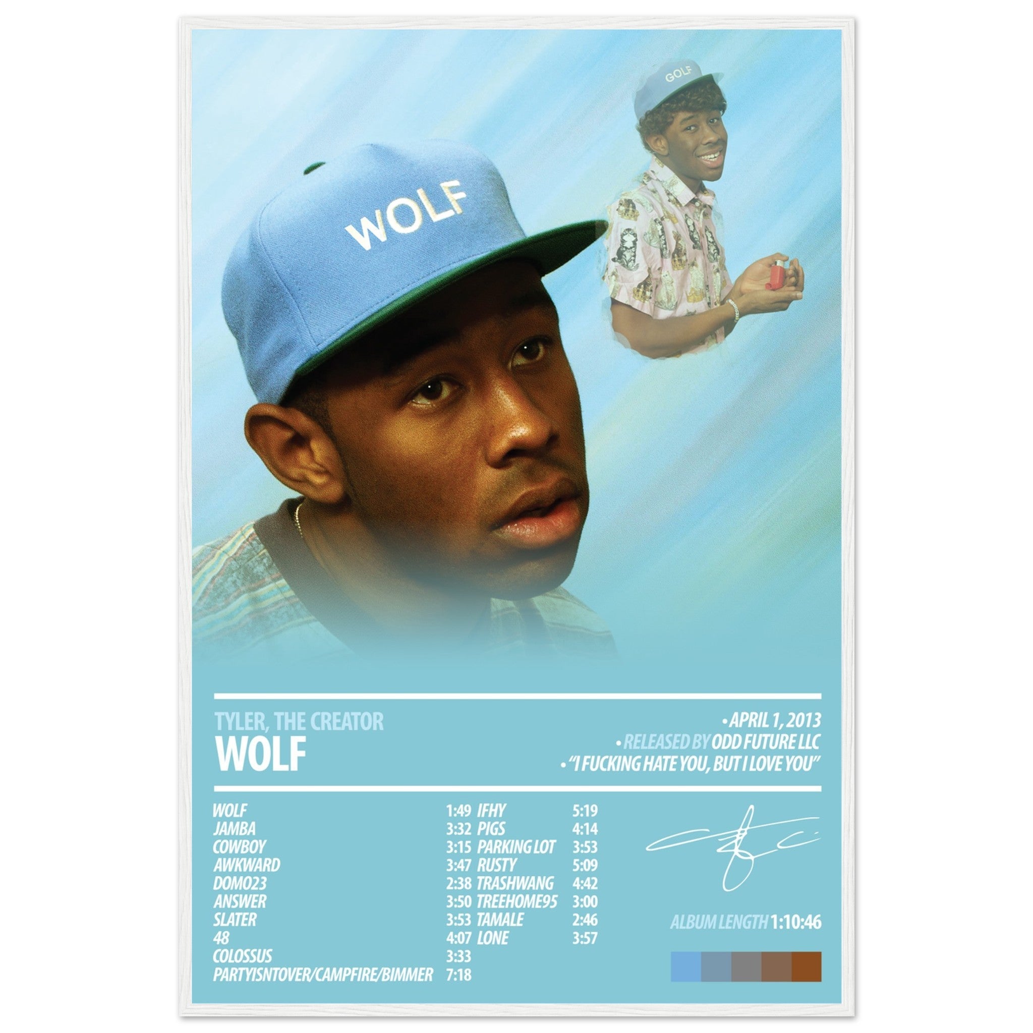 TYLER, THE CREATOR Album Poster | Wolf – ChordPrints TYLER, THE CREATOR Album Poster | Wolf – ChordPrints