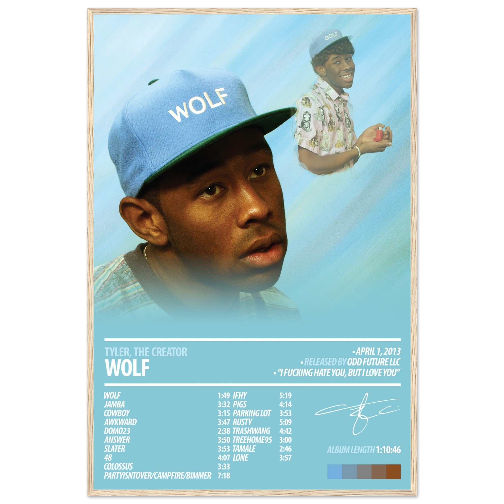 Tyler the creator ポスター TYLER, THE CREATOR Album Poster | Wolf – ChordPrints