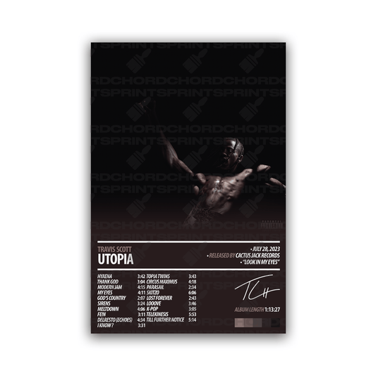 TRAVIS SCOTT Album Poster | Utopia