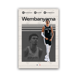 VICTOR WEMBANYAMA | BASKETBALL POSTER - ChordPrints