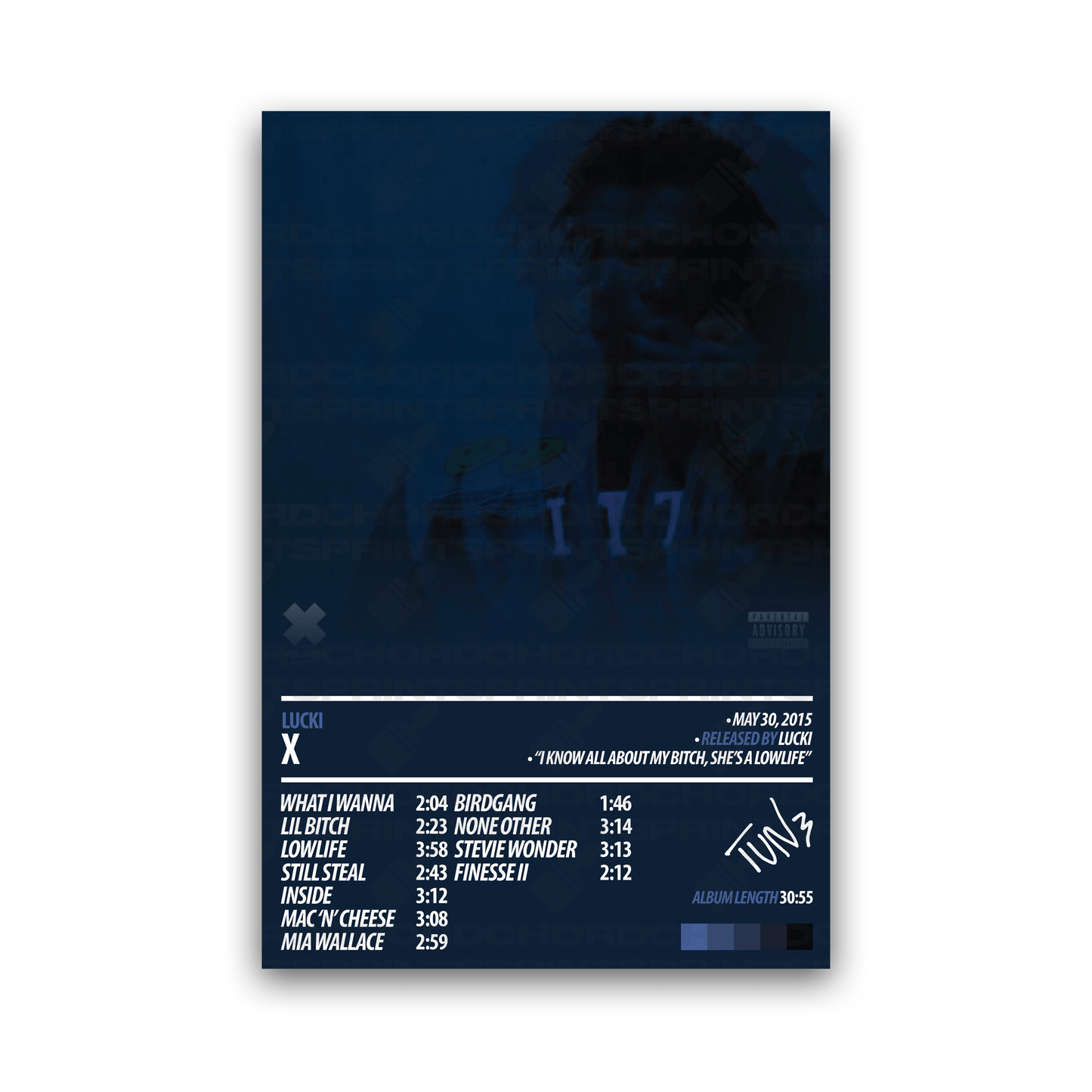 LUCKI Album Poster | X