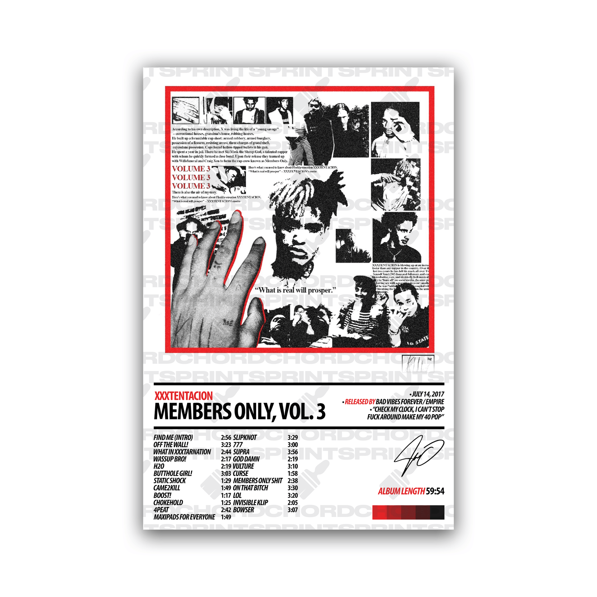 新品未開封 XXXTENTACION Members Only Vol.3 Xxxtentacion - XXXTENTACION Presents: Members Only Vol. 3