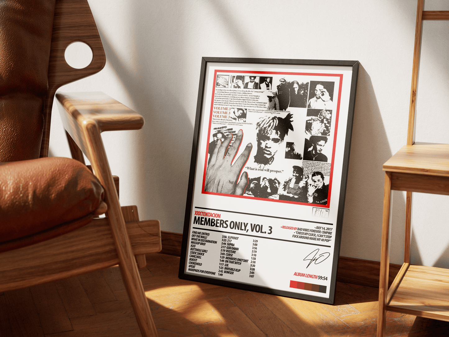 XXXTENTACION Album Poster | Members Only, Vol 3 - ChordPrints