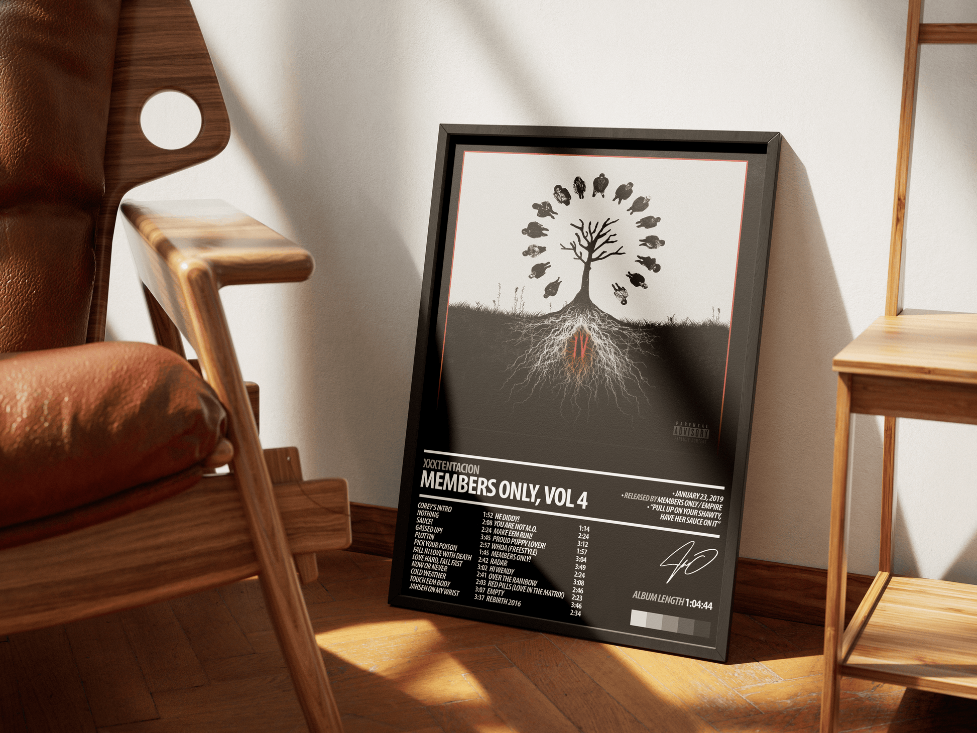 XXXTENTACION Album Poster | Members Only, Vol 4 – ChordPrints XXXTENTACION Album Poster | Members Only, Vol 4 – ChordPrints